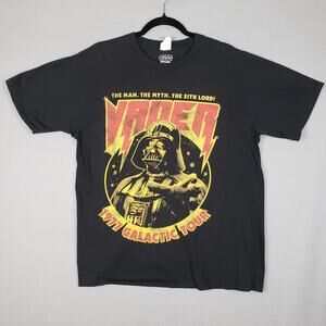 Star Wars Size L Darth Vader Tour Tee Black The Man Myth‎ Legend Retro Inspired